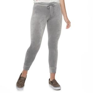 SO velour drawstring leggings.